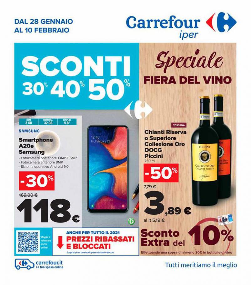 Sconti 30% 40% 50% . Carrefour Iper (2021-02-10-2021-02-10)
