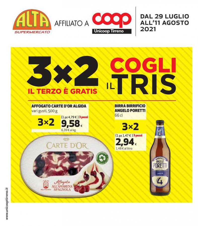 3x2 Cogli Il Tris , Il Terzo E Gratis. Alta Supermercati (2021-08-11-2021-08-11)