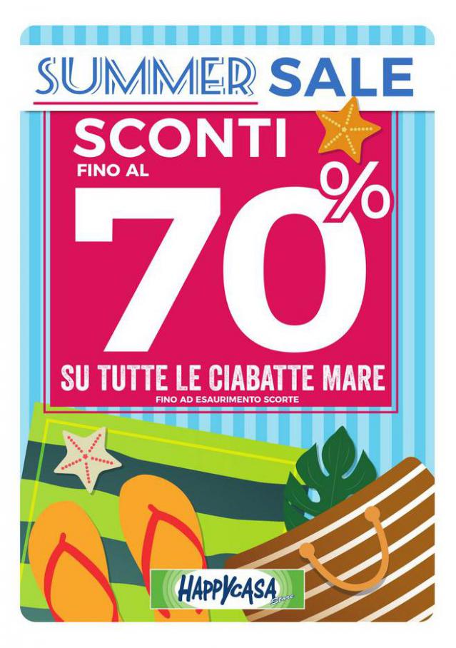 Promo Ciabatte Fino al 70%. Happy Casa (2021-08-31-2021-08-31)