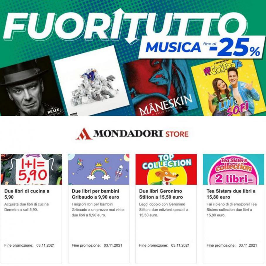 Fuoritutto musica -25%. Mondadori (2021-11-03-2021-11-03)