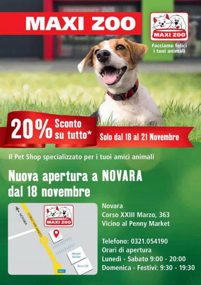 Nuova apertura a Novara. Maxi Zoo (2021-11-21-2021-11-21)