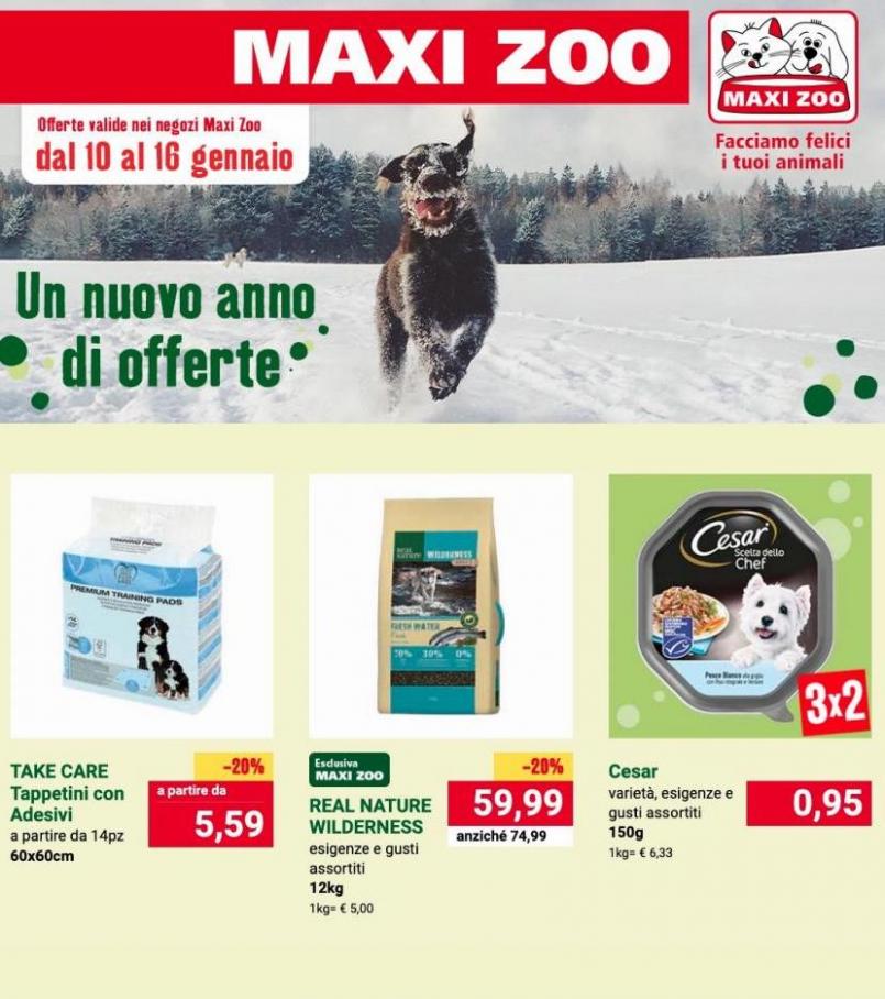 Un nuovo anno di offerte. Maxi Zoo (2022-01-16-2022-01-16)