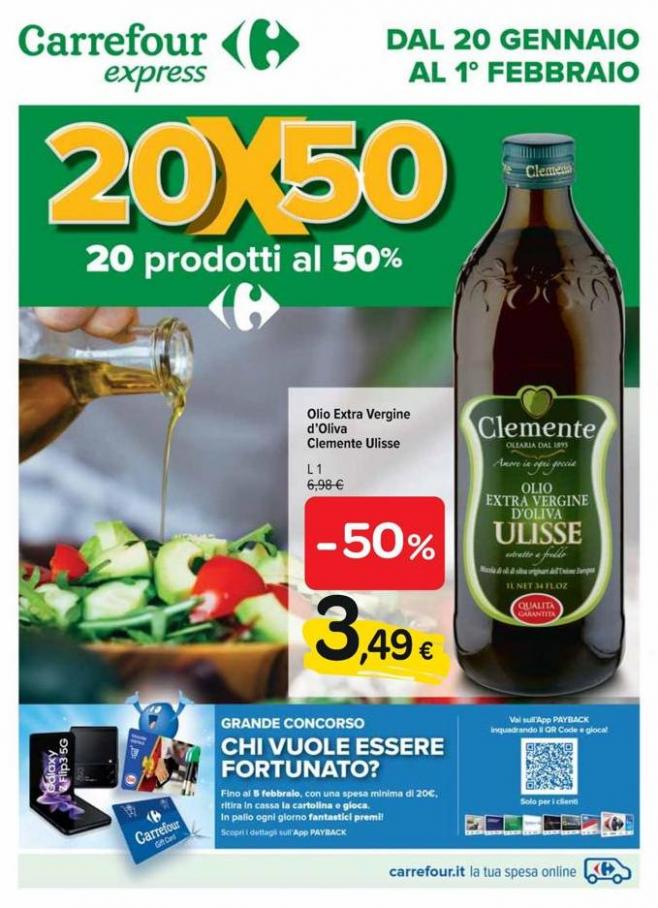20 prodotti al 50%. Carrefour Express (2022-02-01-2022-02-01)