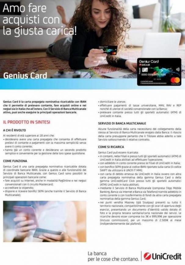 Offerta Genius Card. UniCredit (2022-04-20-2022-04-20)