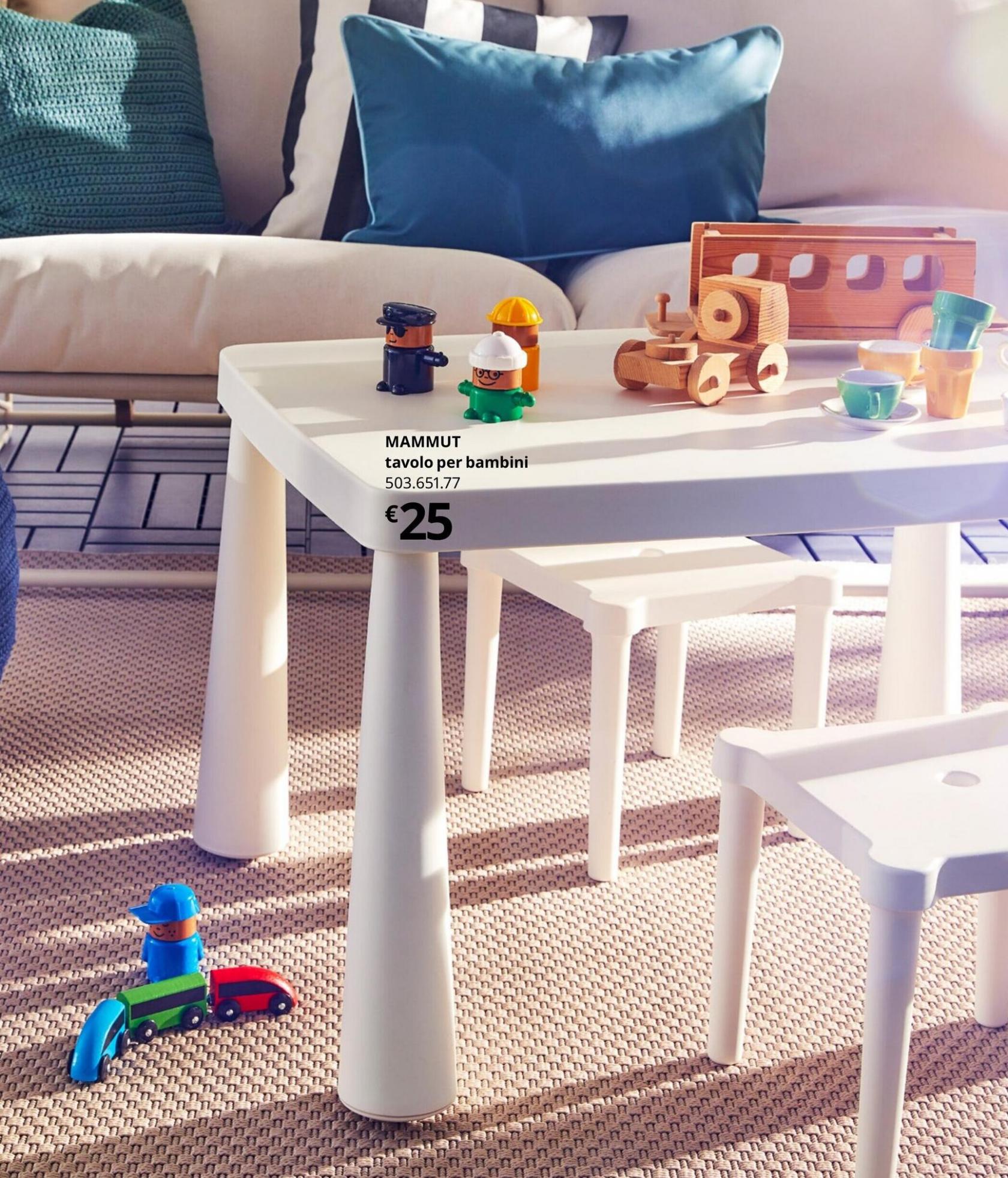 MAMMUT Tavolo per bambini, da interno/esterno rosso, 77x55 cm - IKEA Italia