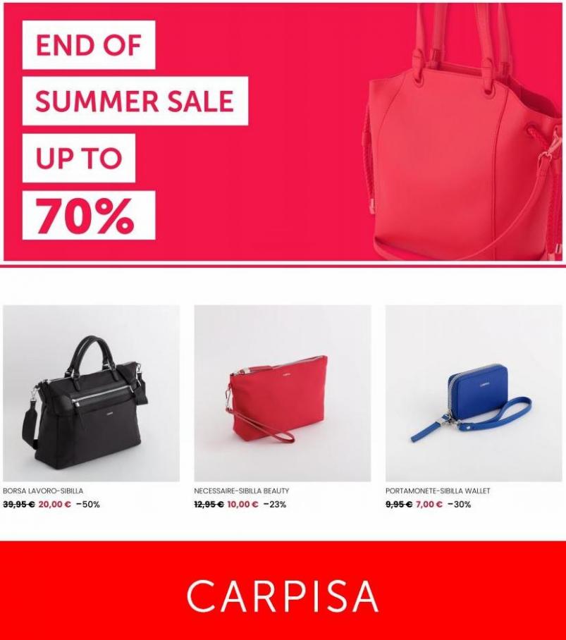 End of Summer Sale. Carpisa (2022-09-19-2022-09-19)