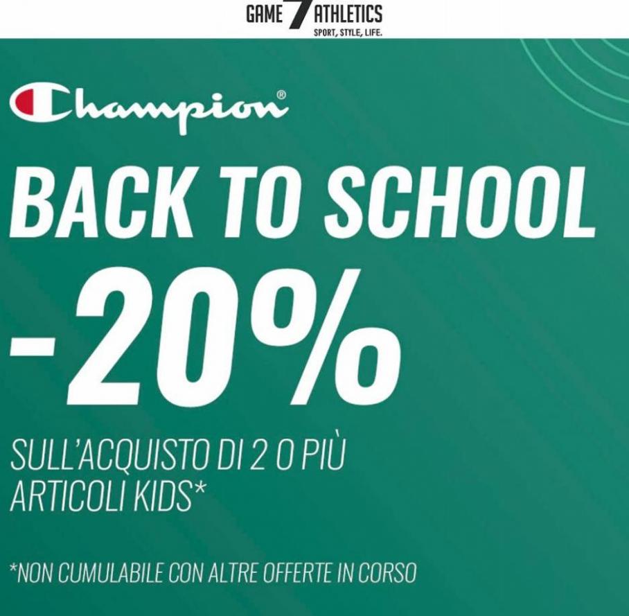 BACK TO SCHOOL! -20% CHAMPION bambino. Game 7 Athletics (2022-09-25-2022-09-25)