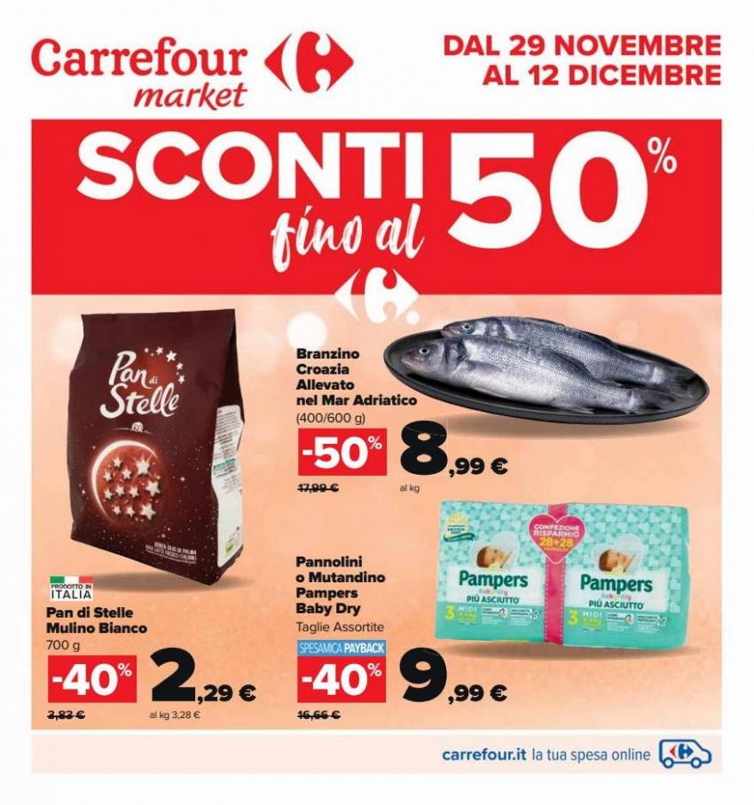Sconti fino al 50%. Carrefour Market (2022-12-12-2022-12-12)