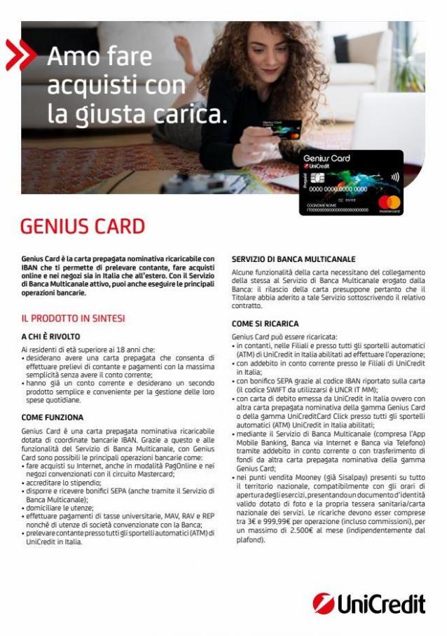 Offerta Genius Card. UniCredit (2023-01-23-2023-01-23)