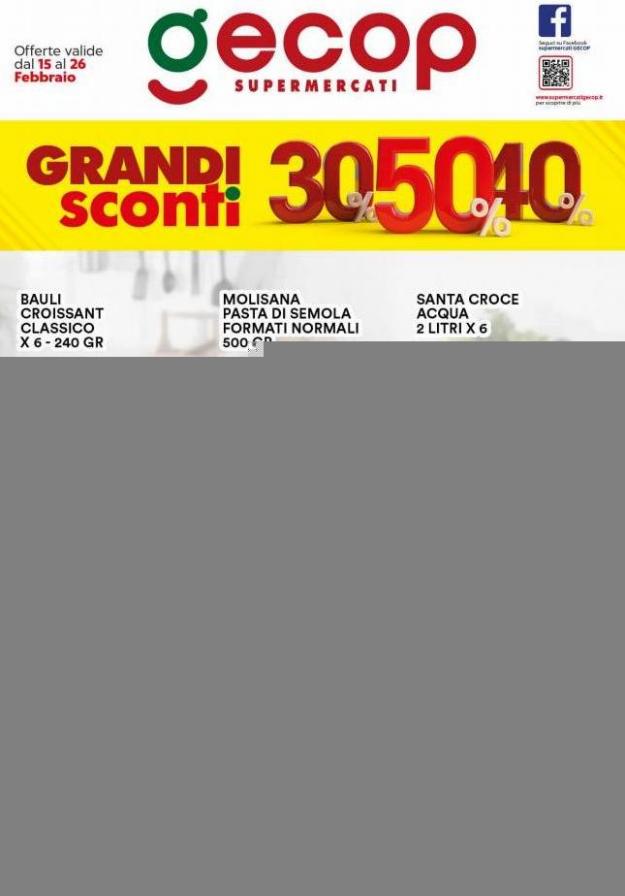 Grandi Sconti 30% 40% 50%. Gecop (2023-02-26-2023-02-26)