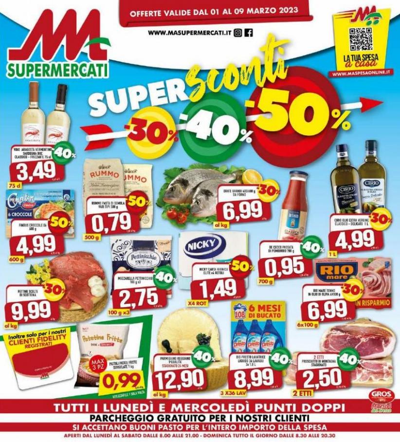 Volantino MA Supermercati. MA Supermercati (2023-03-09-2023-03-09)