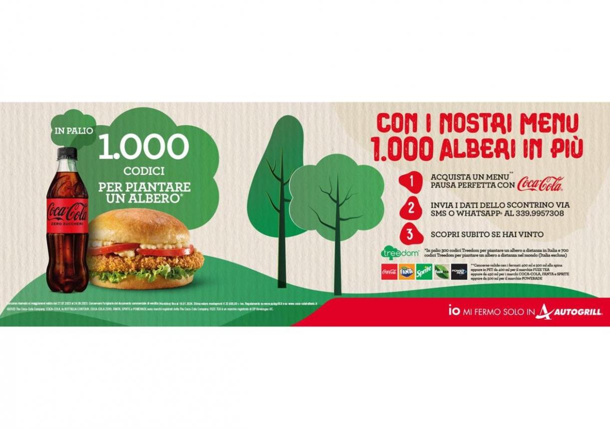Con i nostri menu 1000 alberi in più. Autogrill (2023-09-24-2023-09-24)