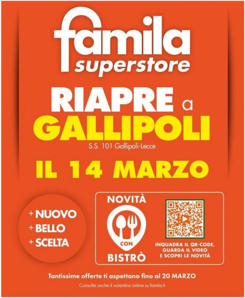Riapre a Gallipoli!. Famila Superstore (2024-03-20-2024-03-20)